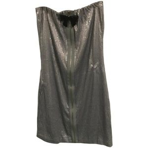 NWT LF Full Sequin Bow Accent Night Out Dress